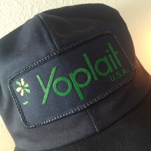 Vintage K-Brand Yoplait USA Yogurt Patch Snap Back Trucker Hat - Picture 2 of 7